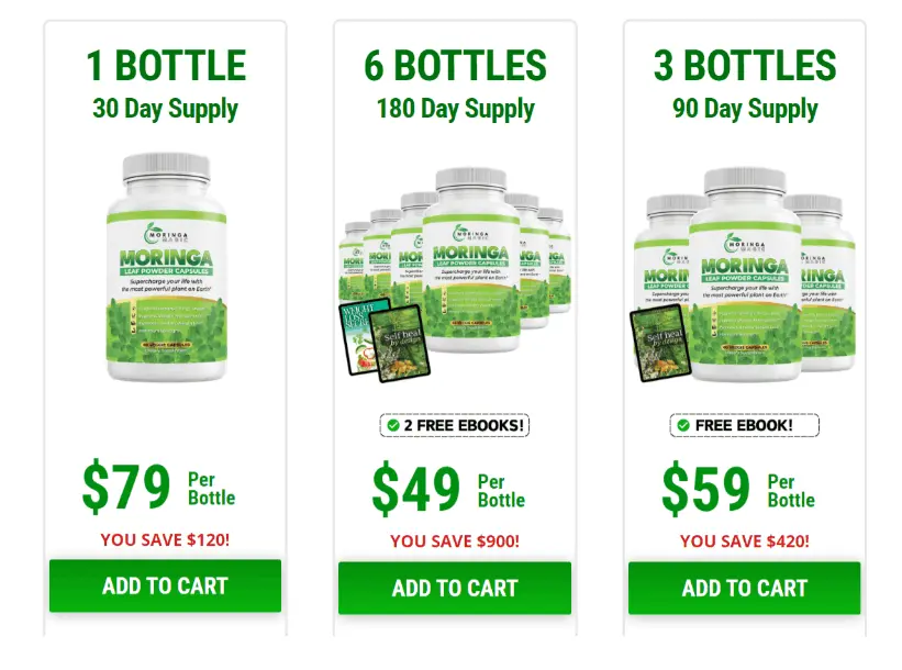 Moringa Magic -pricing